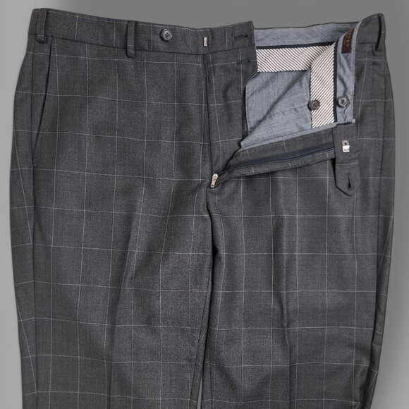 J. Hilburn Vitale Barberis Canonico Windopane 2-Piece Suit 46R - 36x26 - Picture 16 of 16